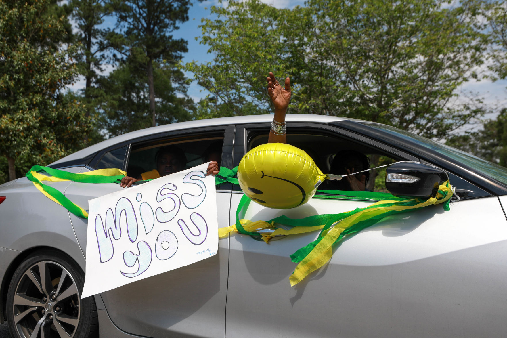 Car parade for Oak Park Nursing Home and Independent Living Community residents